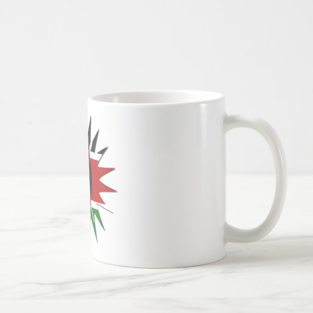 Vibrant Kenyan Flagga: An 18-Star Art Kaffemugg (Höger)