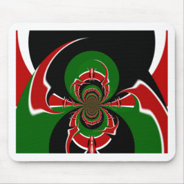 Vibrant Kenyan Flagga: En kraftfull konst Musmatta