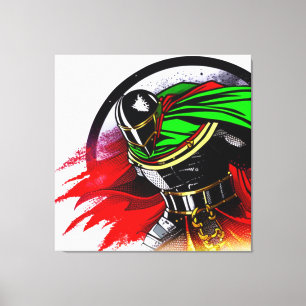 Vibrant Knight T-Shirt Dekorativ kudde Glass Under Canvastryck