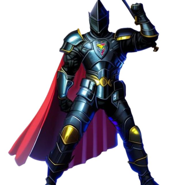 Vibrant Knight Throw Blanket Kudde (Skapare uppladdad)