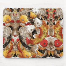 Vibrant Koi Harmony - Japansk koi Fish Seamless