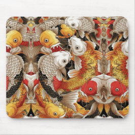 Vibrant Koi Harmony - Japansk koi Fish Seamless Musmatta
