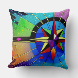 Vibrant kompass kudde