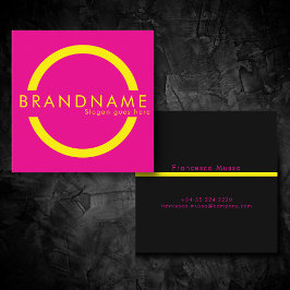 Vibrant kontrast färg, en modig modern fyrkantigt visitkort