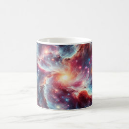 Vibrant Kosmisk Virvel Galax Rymd Nebulosa Keramik Kaffemugg