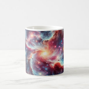 Vibrant Kosmisk Virvel Galax Rymd Nebulosa Keramik Kaffemugg