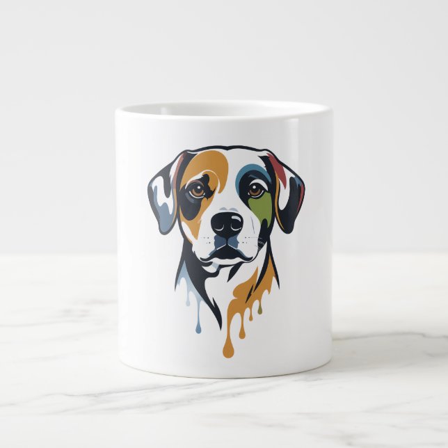Vibrant Lab Pop Art Jumbo Mugg (Framsidan)