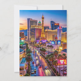 “Vibrant Las Vegas Strip vid solnedgång” Kort