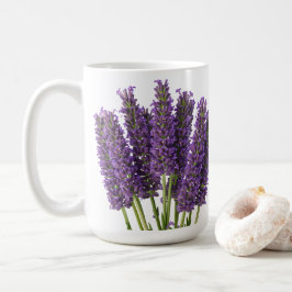Vibrant Lavender Botanical Art Design Kaffemugg
