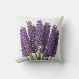 Vibrant Lavender Botanical Art Design Kudde