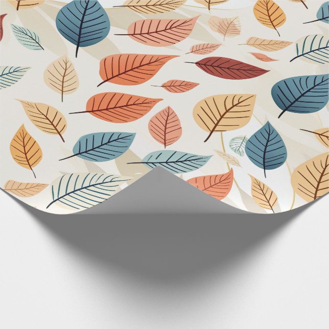 VIBRANT LEAF PATTERNS PRESENTPAPPER (Hörn)