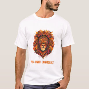 Vibrant Lejont huvud - Roar med förtroende T Shirt