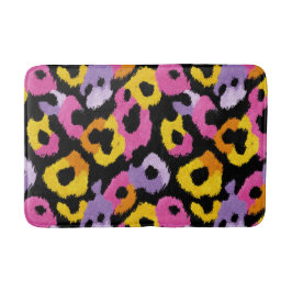 Vibrant Leopard Skriv ut Retro Glam y2k Trendig Badrumsmatta