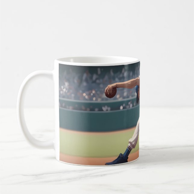 Vibrant "Less Is More" Abstract Graphic Kaffemugg (Vänster)