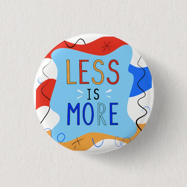 Vibrant "Less Is More" Abstract Graphic Knapp (Framsida)