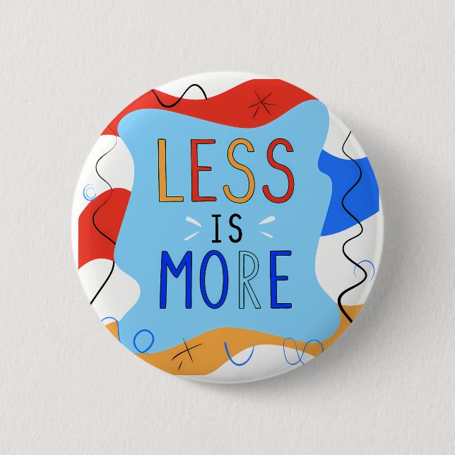 Vibrant "Less Is More" Abstract Graphic Knapp (Framsida)