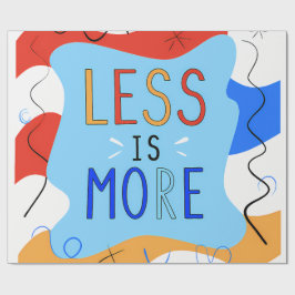 Vibrant "Less Is More" Abstract Graphic Presentpapper