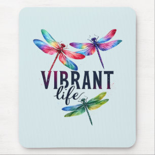 Vibrant Life - Artistisk Dragonfly Musmatta