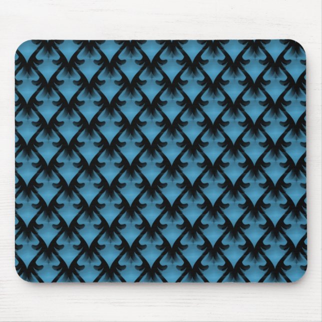 Vibrant Light Blue Metropolitan Glam Mousepad Musmatta (Framsidan)
