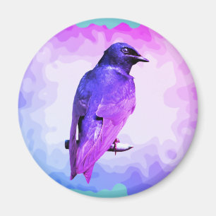 Vibrant Lila Martin Magnet