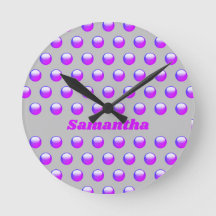 Vibrant Lila Polka Dot Mönster Geometric Modern