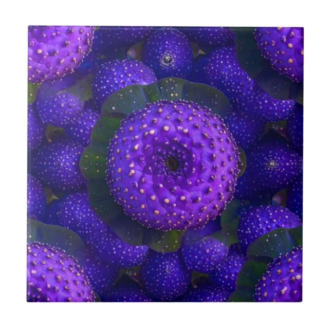 Vibrant Lila Specklad naturpanel Kakelplatta (Framsidan)