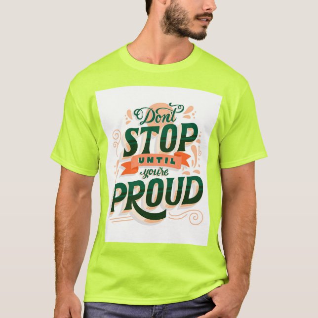 Vibrant Lime Manar-Shirt - Stå ut i Stil!" T Shirt (Framsida)