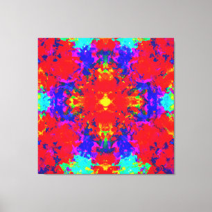 Vibrant Ljusa färger Mönster Art Canvastryck