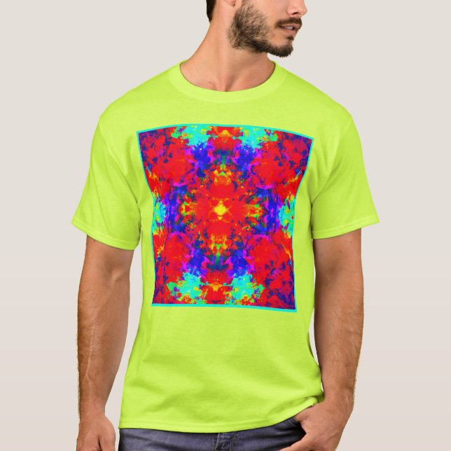Vibrant Ljusa färger Mönster Art T Shirt (Framsida)