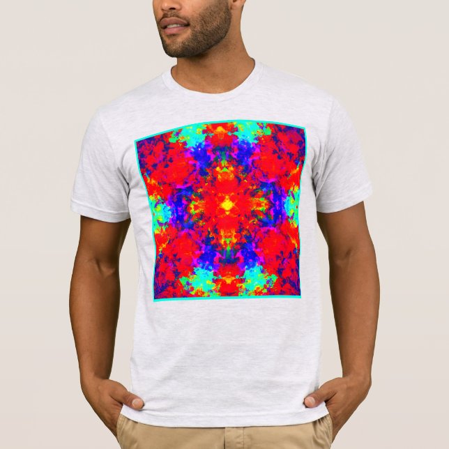 Vibrant Ljusa färger Mönster Art T Shirt (Framsida)