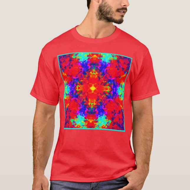 Vibrant Ljusa färger Mönster Art T Shirt (Framsida)