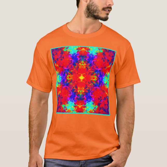 Vibrant Ljusa färger Mönster Art T Shirt (Framsida)