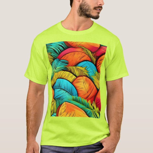 Vibrant löfscape t shirt (Framsida)