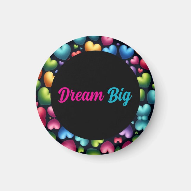 Vibrant Love (personalized) Magnet (Framsidan)