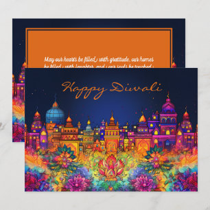 Vibrant Lycklig Diwali med anpassningsbar