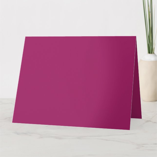Vibrant Magenta Elegans | Premium Vikta Kort (Framsida)