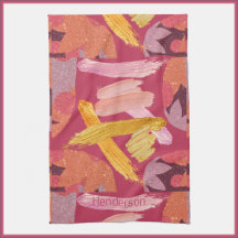 Vibrant Magenta och Guld Abstrakt