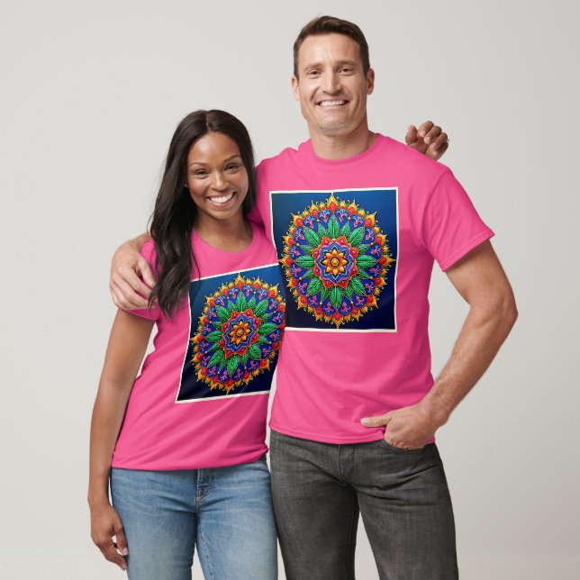Vibrant Mandala Artistry T Shirt (Unisex)