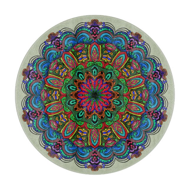 Vibrant Mandala Blommigt & Geometric Mönster (Framsidan)