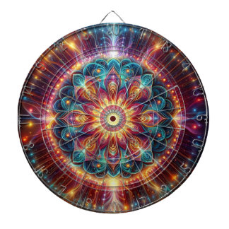 Vibrant Mandala Dart Board Darttavla