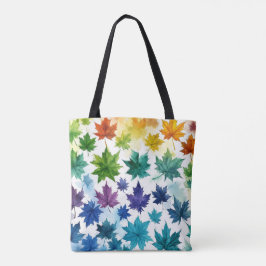 Vibrant Maple Löv Tote Tygkasse