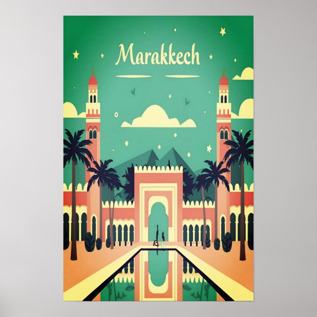 Vibrant Marrakech: Wall Art Poster (Framsidan)