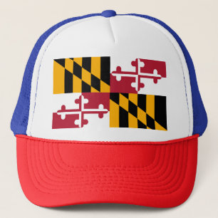Vibrant Maryland Statlig flagga Truckerkeps