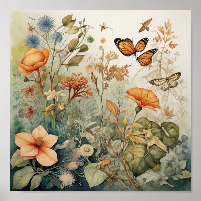 Vibrant Meadow Poster (Framsidan)