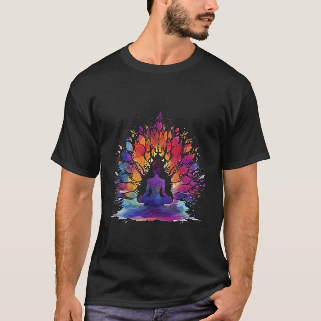 Vibrant Meditation Yoga och Mindfulhet T Shirt (Framsida)