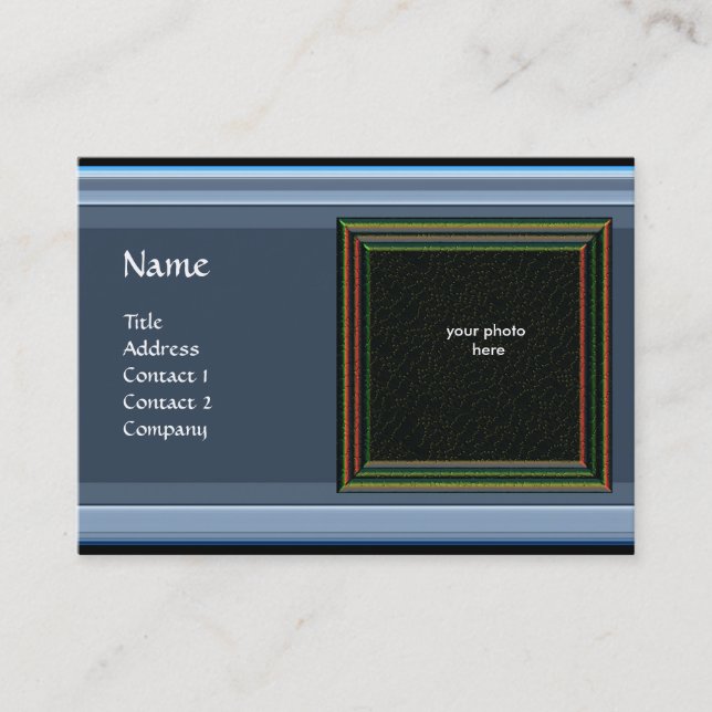 VIBRANT MEMORY3 MONOGRAM Gem orange Visitkort (Framsida)