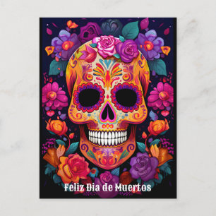 🌹 Vibrant Memory: A Día de Muertos Tribute 🌹 Vykort