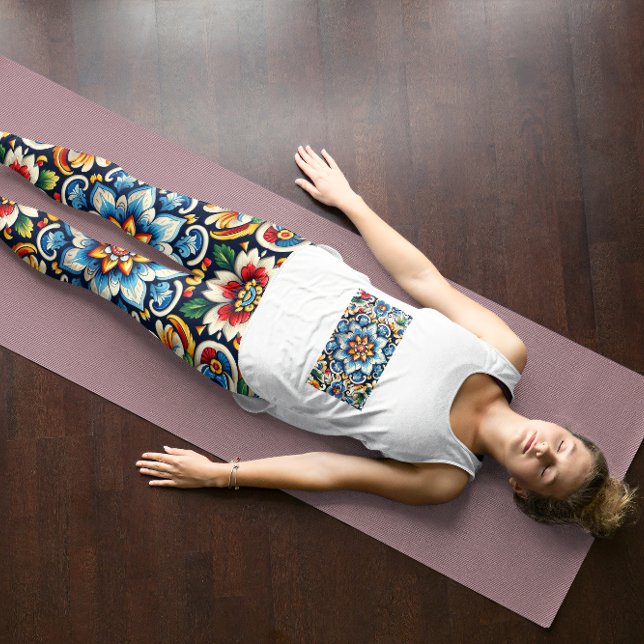 Vibrant Mexican Embroidery Leggings (Skapare uppladdad)