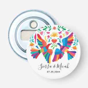 Vibrant mexikansk inspired fåglar och Blommigt Flasköppnare