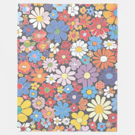 Vibrant Millefiori Elegant Mönster Fleecefilt